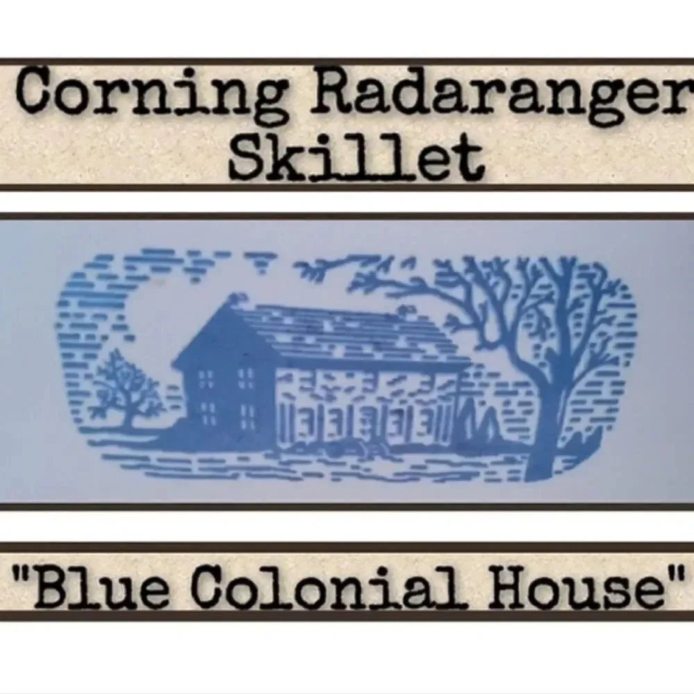 80s‎ VTG Corningware The Amana Blue Colonial House 10